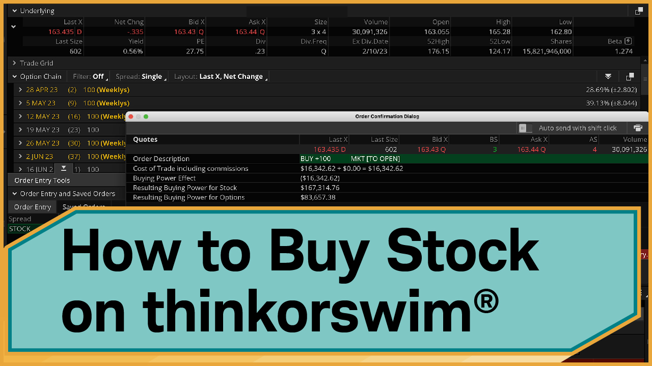 How to Buy Stock on thinkorswim Desktop  preview