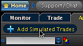 Add Simulated Trades preview