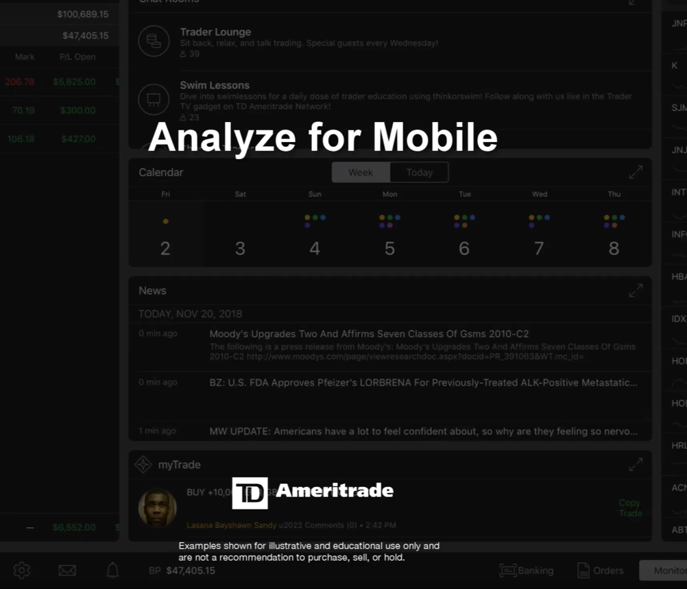 Analyze for Mobile - iPad preview