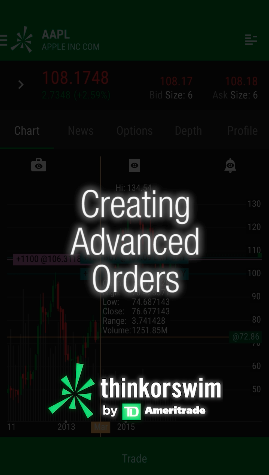 Android - Creating Advanced Orders preview