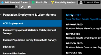 Economic Data Tab preview