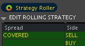 Placing Option Trades: Strategy Roller preview