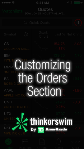 iPhone - Customizing the Orders Section preview