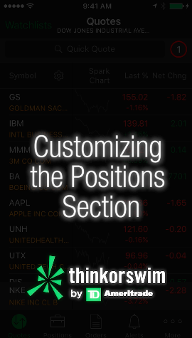 iPhone - Customizing the Positions Section preview